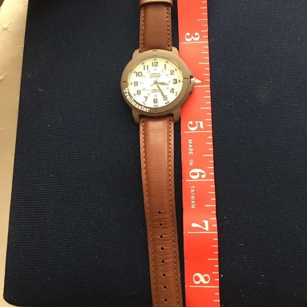 Trailmaster Men's Brown Jacket-Inspired Watch Strap